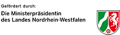 Gefördert durch die Ministerpräsidentin des Landes Nordrhein-Westfalen